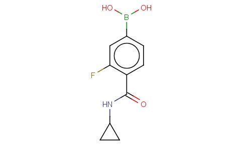N-CYCLOPROPYL 4-BORONO-2-FLUOROBENZAMIDE